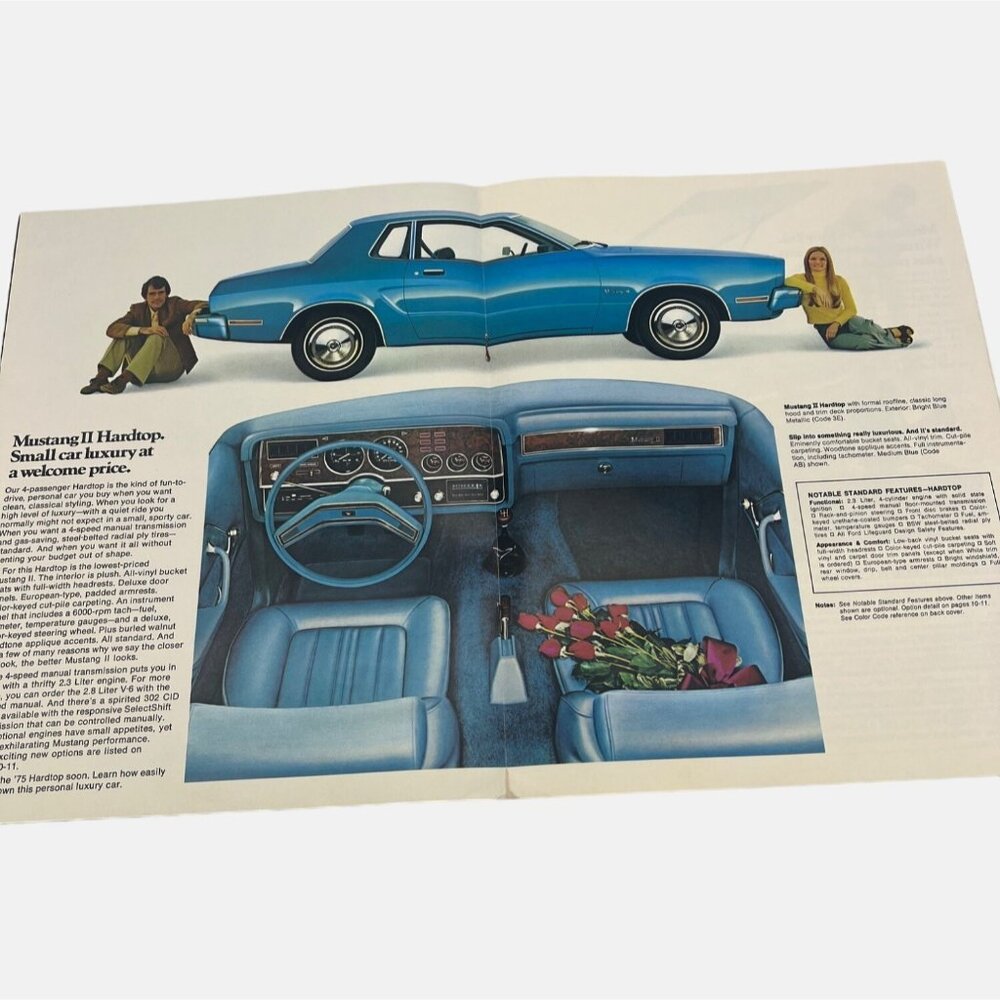 1975 Ford Granada Mustang Pinto Showroom Brochures Vintage Auto Advertisements - Picture 6 of 8
